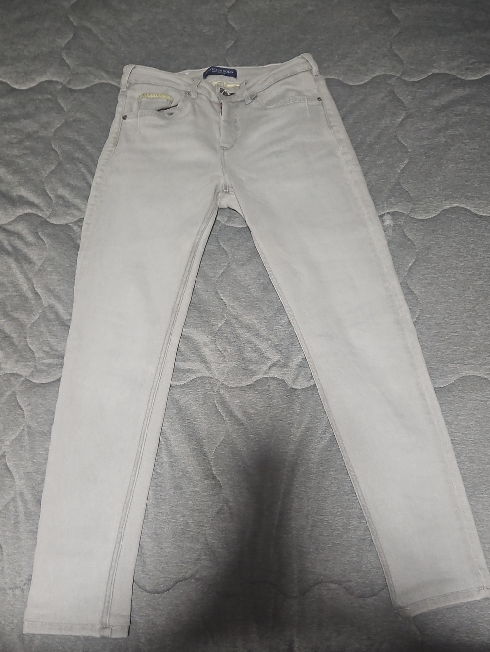 Scotch & Soda Light Gray Women’s Skinny Jeans